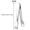 ABUL-2 Pcs Stainless Steel Ice Tongs With Sawteeth For Ice Bucket Ice Sugar Cubes Coffee Bar Food Serving