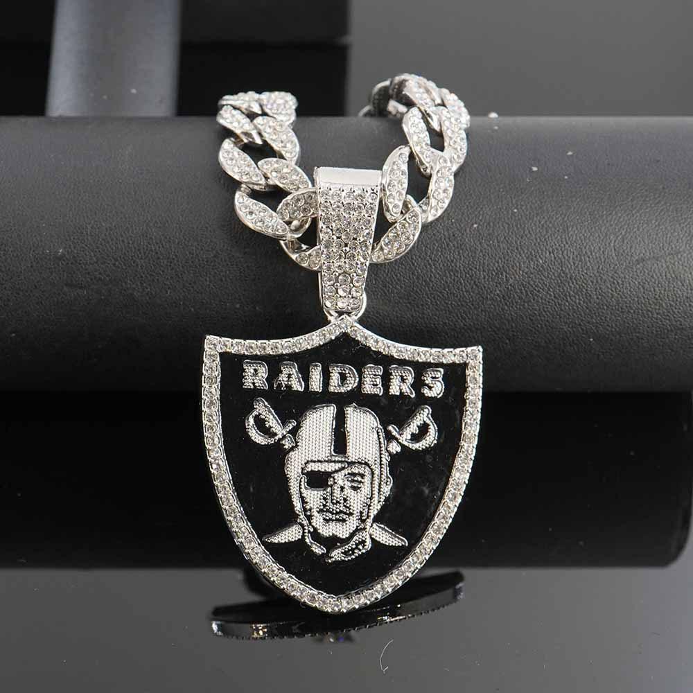 Pendentif Collier Champion de Rugby d'Assaut, Accessoire Populaire Hip-hop Danse de Rue Européen et Américain, Collier en Alliage