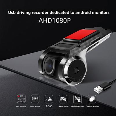 Câmera de Painel USB HD Visão Noturna 720P Android para Carro Sem Fiação Necessária Navegação com Tela Grande