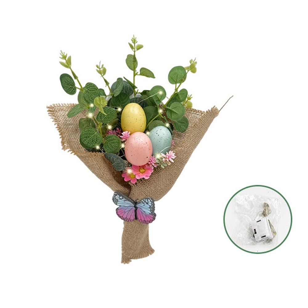 

Фестивальный букет из пасхальных яиц, весенние стебли пасхальных яиц, декор «Счастливой Пасхи», украшения для домашней вечеринки Style 2