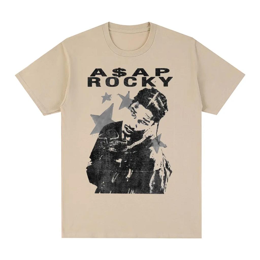 ASAP Vintage T-shirt Hip Hop Trend Cotton T shirt Tee Tshirt WoTops