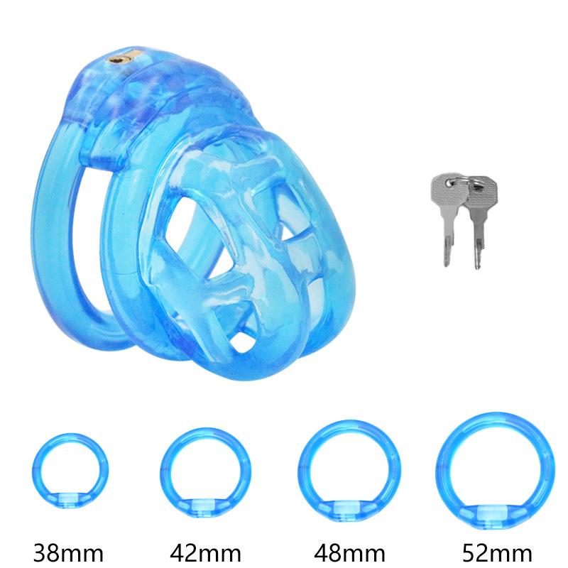 PET Honeycomb Lock Ring Chastity Cage for Male Pet Cock Cage Adult Toys Lockable Ring