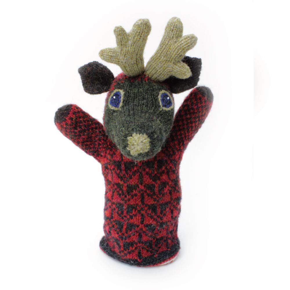 

Олень (красный) Набор для вязания куклы / Традиционная эстонская вязаная кукла из Вязание животных Ану и Ану