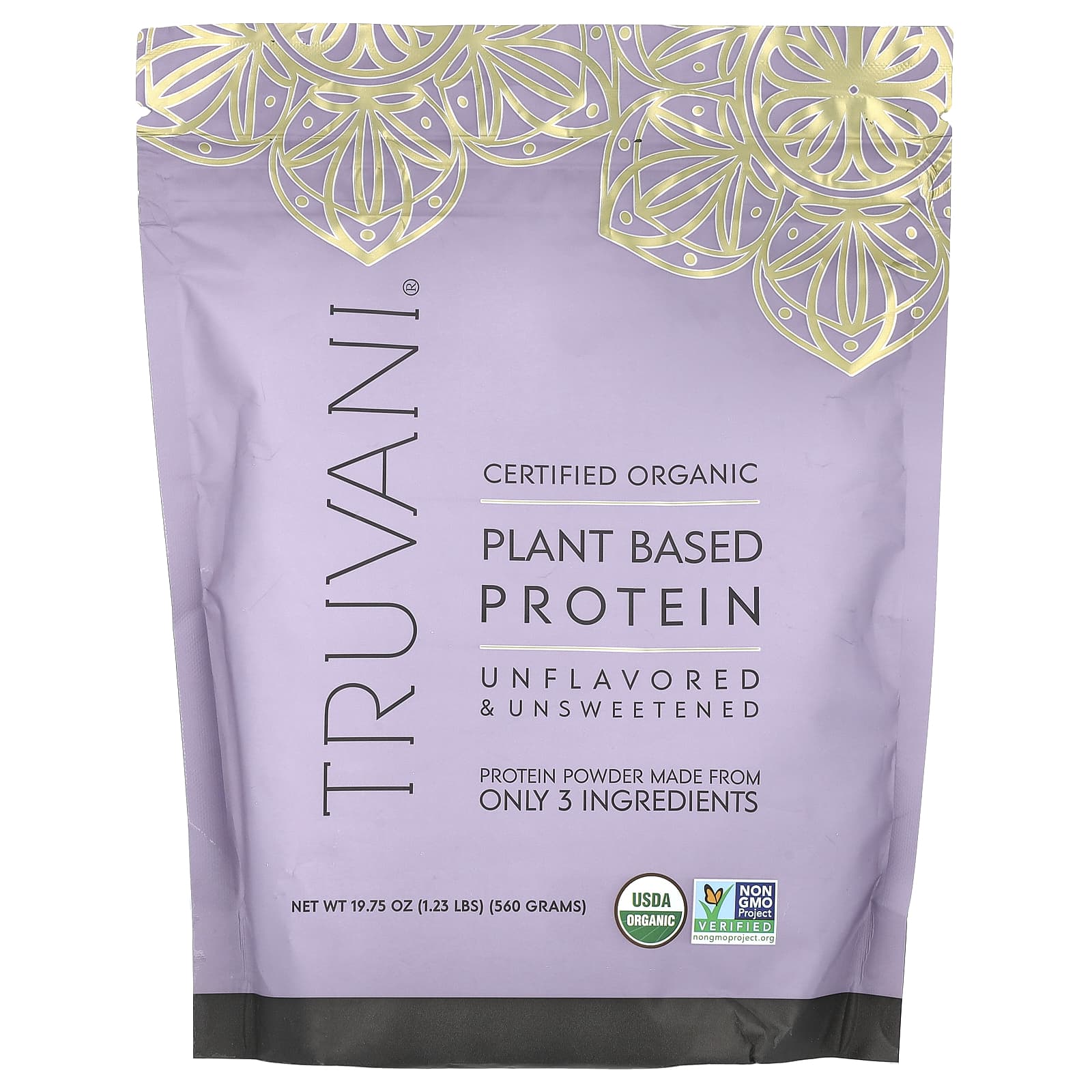 

Truvani, plant-based protein, unflavored, 1.23 lbs (560 g)