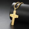 Christian Cross Pendant Necklaces Stainless Steel Jewish Star of David Choker Prayer Protection Amulet Jewelry Gift