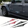 2Pcs Alloy Knife Emblem Car Body Side Door Fender Trunk Bumper Sticker for Renegade Wrangler Grand Cherokee Compass Patriot
