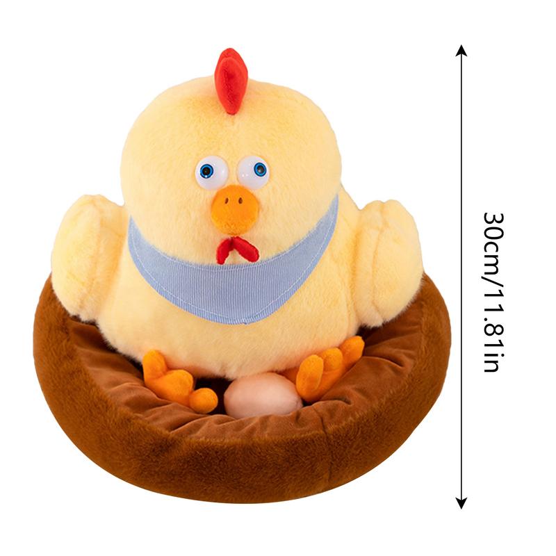 Chicken Plush Cute Chicken Coop Plush 30 Cm Soft Stuffed Chicken Accompany Toy Simulation Chick Toy for Kid Girl Boy