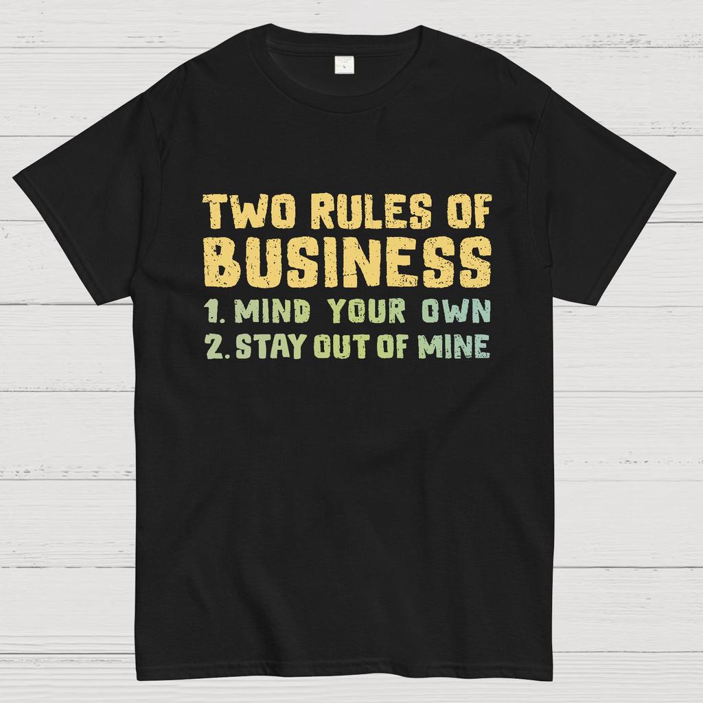 Two Rules of Business Cotton Summer Casual Cool Loose T-Shirt