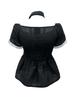 SETSETSET Dot Muffler Flared Blouse