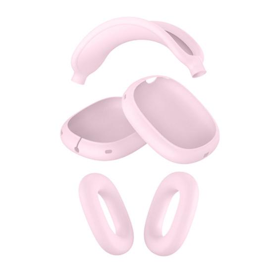 Kopfhörerhülle für AirPods Max Vollständige Schutzhülle Weiche Silikonhülle Kratzfest & Schweißbeständig Präzise Aussparungen Ohrpolster Kopfbügel Schutz