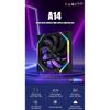 140 Case Fan ARGB, Silent 6-30dBa 89CFM Big Airflow, 14CM PC Cabinet 14025 Cooler Support Mobo 5V ARGB SYNC, Reverse Or Forward