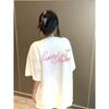 Letter Print Crew Neck T-shirt, Short Sleeve Casual Top For Summer & Spring, Women's Clothing