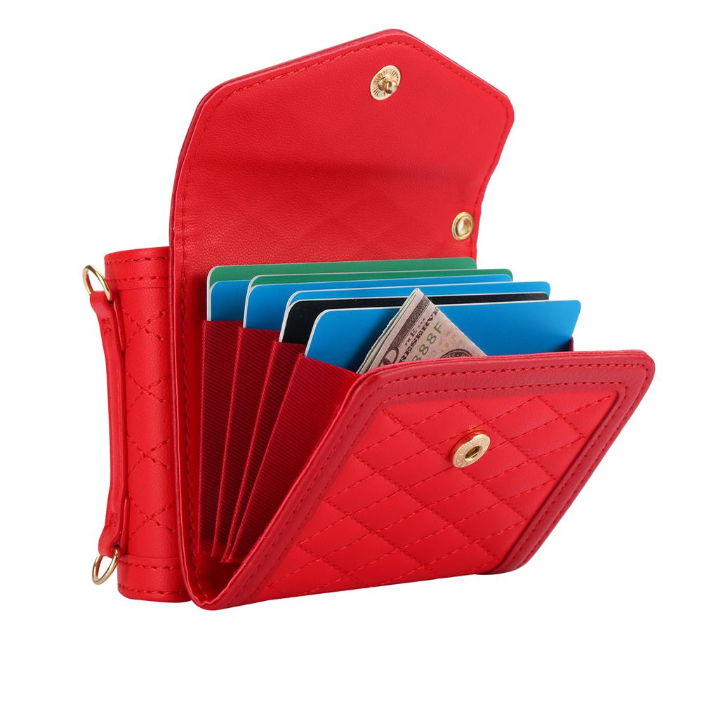 Crossbody Lanyard Leather Case for Samsung Galaxy Z Flip 6 5 4 3 Flip6 Flip5 Wallet Card Slot Holder Shockproof Phone Bags Cover