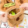 Large Capacity Capybara Plush Shoulder Bag Plush Capybara Cartoon Crossbody Bag  Kids Birthday Gift