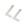 Mini Stainless Steel L-Shaped Double-Sided Precision Scale Ruler - High-Accuracy Measuring Tool for Leather Design, Metal Materi