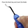 Trimming Knife Scraper Edge Deburring Head Cutters Set Burr Remover Hand Tool for Wood Plastic Handle with Blade