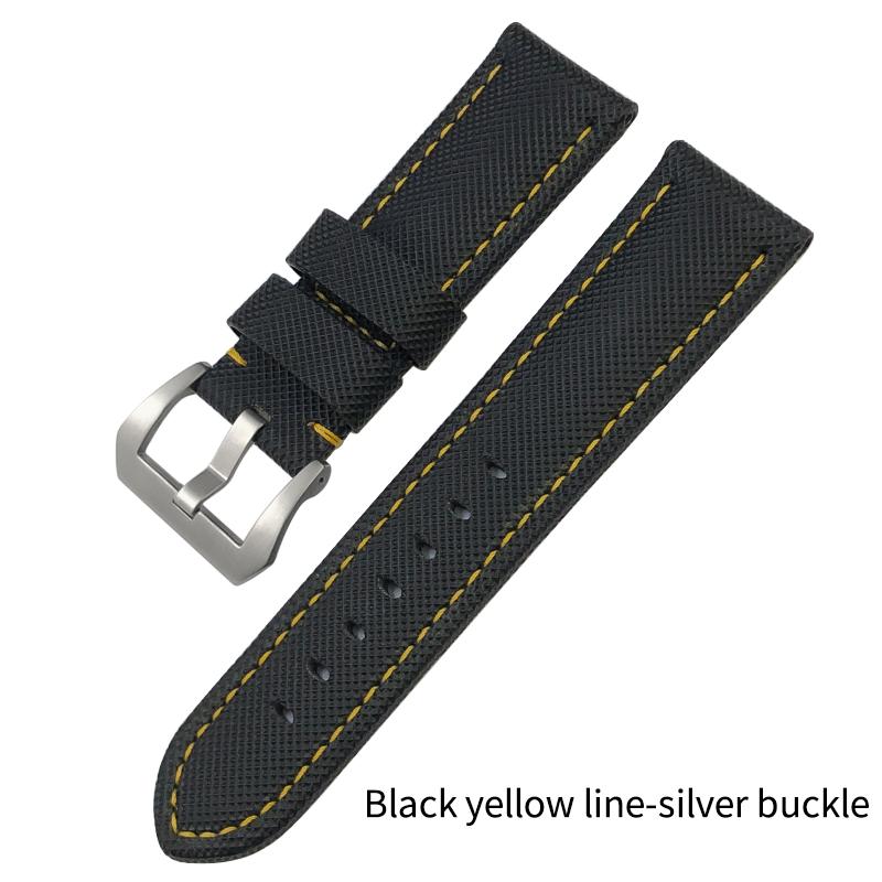 22mm 24mm 26mm High Quality Nylon Watchband Fit for Panerai LUMINOR Submersible PAM Luminous Black Blue Watch Strap Tools