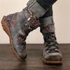 Europäische und amerikanische flache kurze Stiefel 2024 Neues langlebiges Sohlen-Anti-Rutsch-Design Vielseitige Schnürschuhe für Damen Zapatos De Mujer