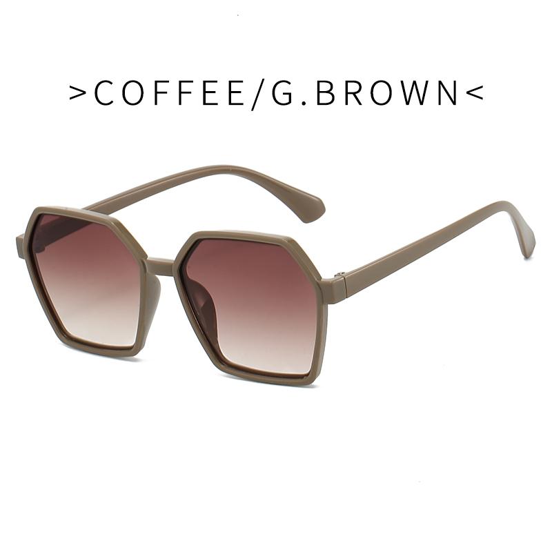 Men Women Oversized Sun Glasses Fashion Style Gradient Color Sunglasses Unisex Retro Square Frame Travel Goggle Shades Eyewear