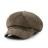 Square Octagonal Hat SHW409 4COLOR Suede Baker Hat Cap Fashion Winter Hat