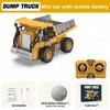 1:64 Scale Mini Excavator Toy Zinc Zinc Alloy Material Dump Truck Toy Engineering Vehicle Toy  Festival Gifts