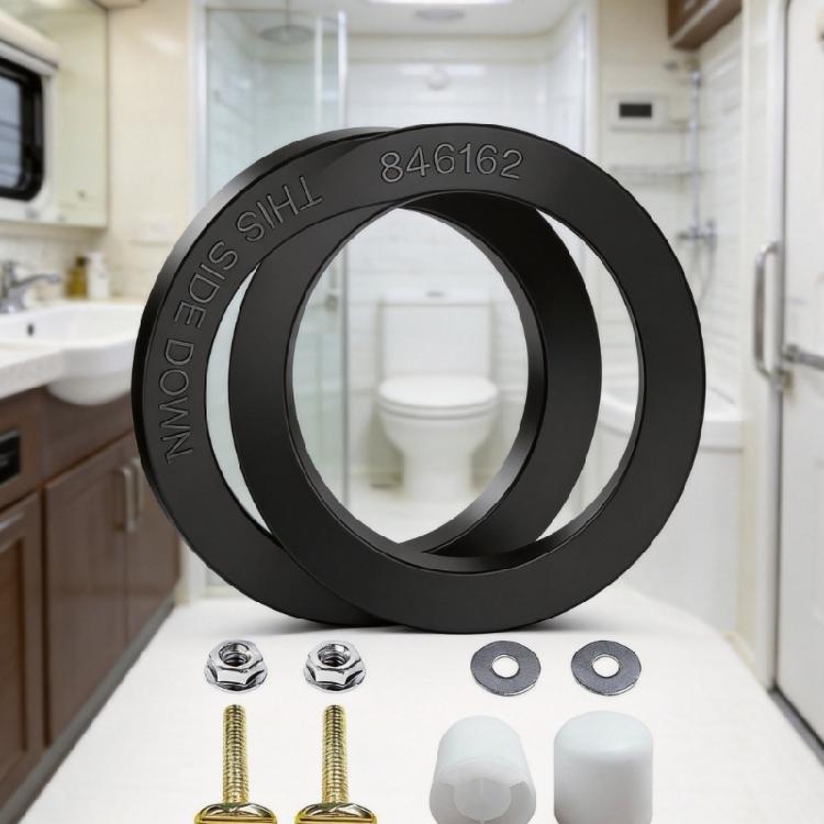 RVs Toilet Maintenance Seal Kit, Silicone Toilet Seal Set with Mounting Parts for 300 310 320 Replace 385311652