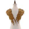 2lots Elegant Angel Wing Fabric Appliques Creative Pattern Patches Bridal Dress for Bridal Attires