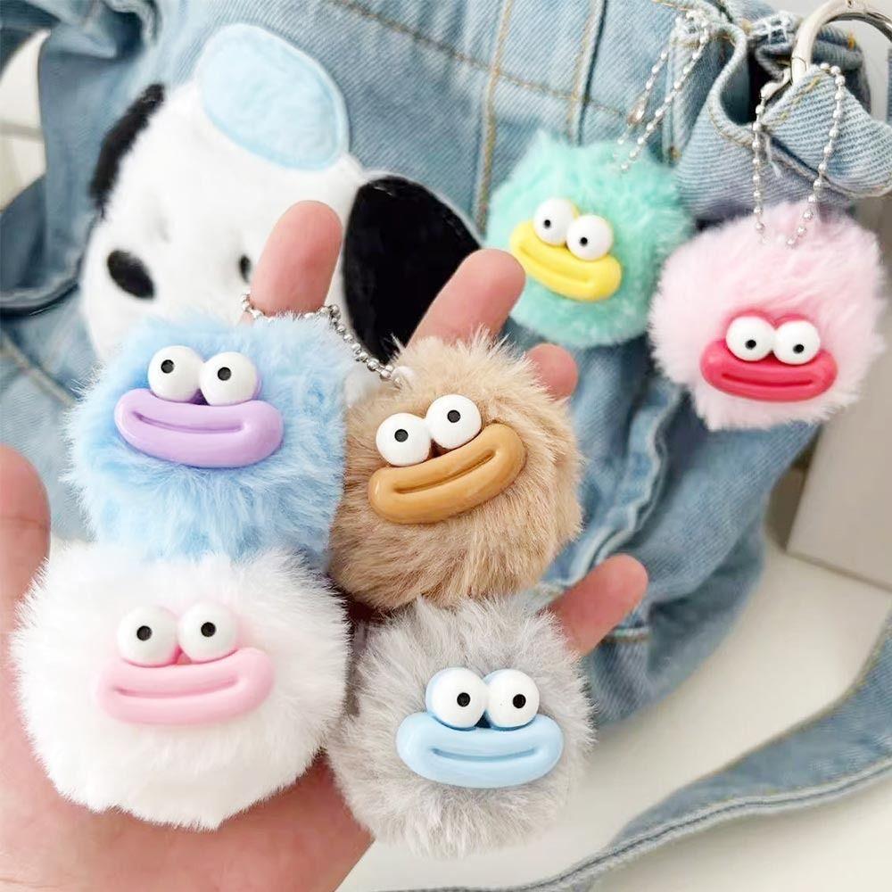 

Брелок для волос с шариком в форме колбасы, декор для рта, подарки, милый рюкзак с подвеской, сумка