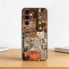 Autumn leaves P-pumpkin Phone Case For Samsung Galaxy A73,A72,A71,A70,A53,A52,A51,Soft Silicone Black Cover