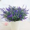 8X Artificial Flowers Plants Simulated Plastic Faux Bouquet Indoor Outdoor Decorative for Bride Table Window