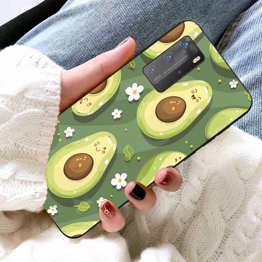 Cartoon Avocado Cute Phone Case For Huawei P 8 9 10 20 30 40 50 Pro Lite Psmart Honor 10 Lite 70 Mate 20lite