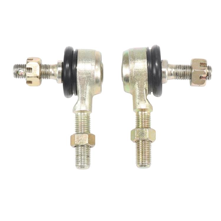 110-250cc Steering Ball Joint Replacement Set for Go Kart Front End Service, 10mm Main Pin Hole, 28mm Threaded End Length, Pair for Linkage Repair