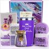 Purple Aroma Bath & Birthday Gift Basket Set