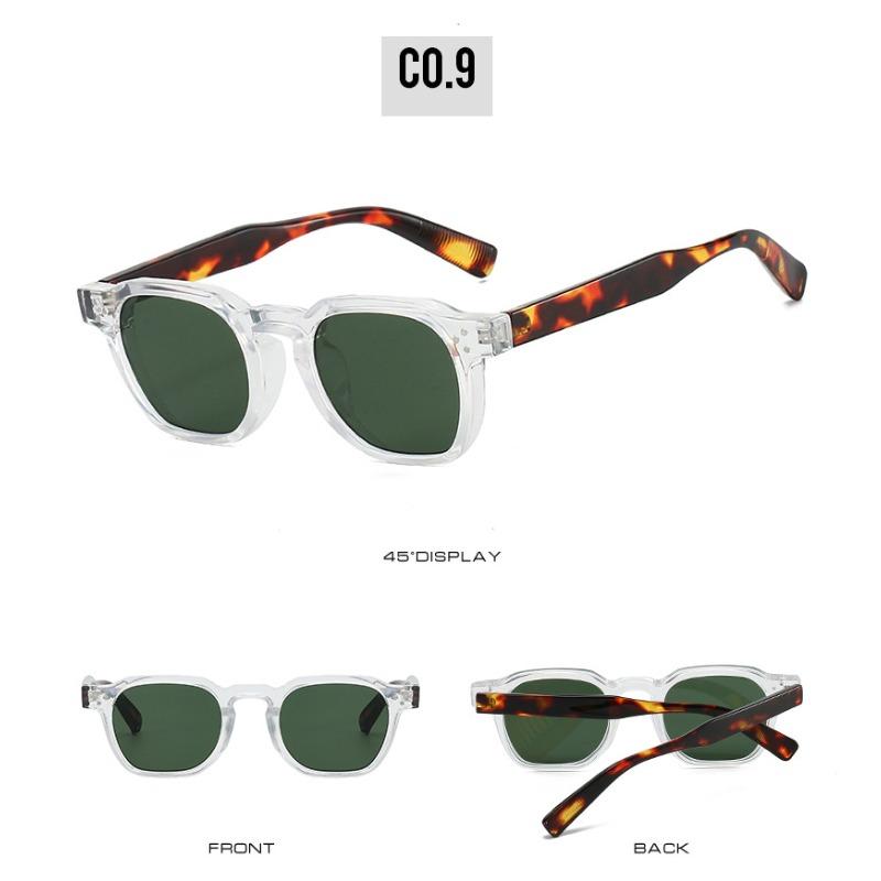 Fashion Vintage Rivet Round Sunglasses Women Men Luxury Leopard Sun Glasses Anti Blue Light Eyeglasses UV Protection Goggles