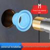 Swap silicone washer gasket for four-point faucet with waterproof triangular valve seal ring.