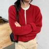 Wool Zip-Up Cardigan: Heavyweight, Long Sleeve, Slimming Outerwear, Lazy Style