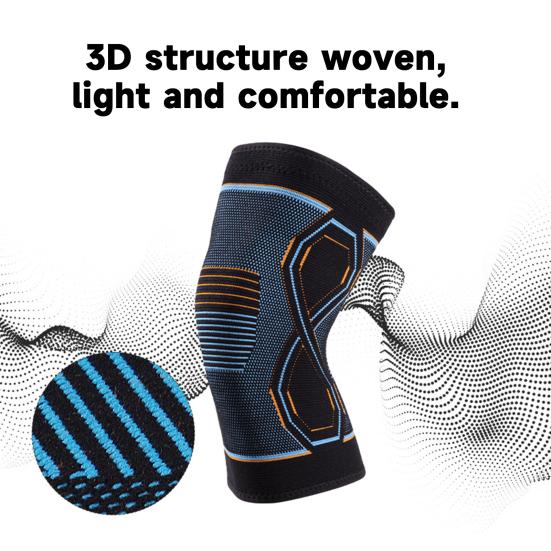Genunchier elastic moale Manșon de compresie pentru genunchi Rezistent la uzură Respirabil Design anti-alunecare Genunchiere