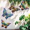 Decoración de Pared de Mariposa de Metal Set de 3 Piezas para Jardín y Patio Arte de Pared