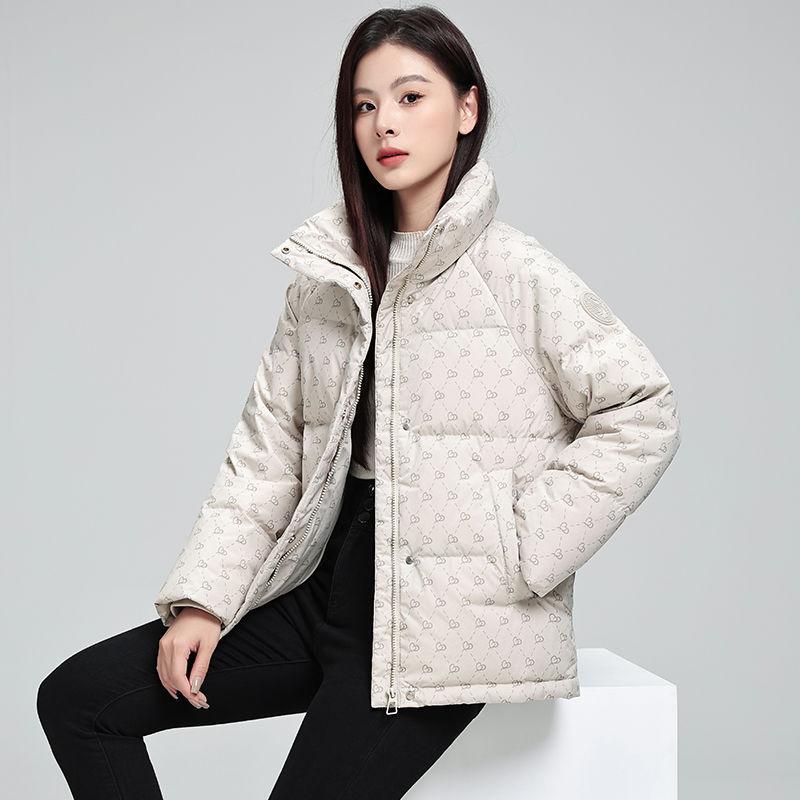2025 Winter New Down Cotton Clothes Women's Short Bread Clothes Fashionable Loose Small Thickened Coat Tide