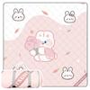 Picnic Blanket Whitsunday Outdoor Picnic Extra Large Kids Machine Washable Camping Waterproof Foldable for Park (Rabbit) Blanket, 80"x 80" Blanket,