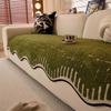 Autumn And Winter Wavy Shu Cotton Lint Sofa Cushion Seat Cushion Non-Slip Living Room Skin-Friendly Light Luxury Sofa Cover Cloth Towel Thick