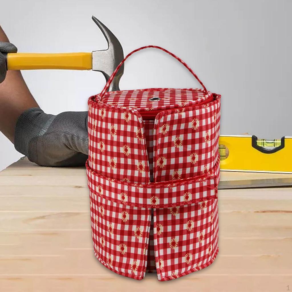 Crochet Bag Tote Empty Storage Durable Holder Case Craft Organizer Lightweight Yarn