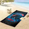 Cartoon Pokemon Print Beach Towel, Large Soft Quick Dry Towel for Beach Camping Swimming