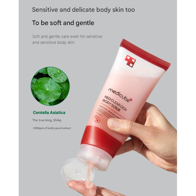 Medicube Red Clear Cica Body Scrub 270g (3 Options)