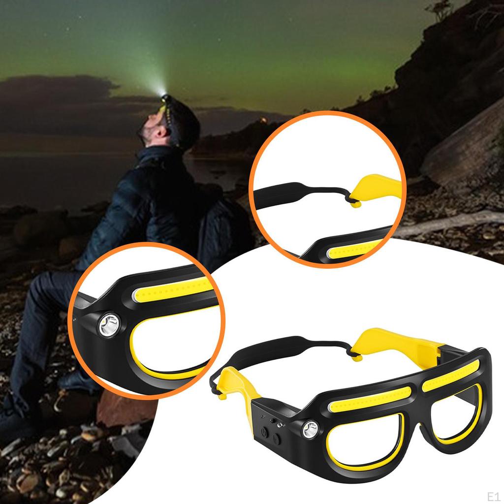 Okulary do reflektorów Oświetlone okulary dla mechaników Ochronne LEDowe światło robocze do biegania