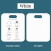 White Quick-Fold Clothes Board PP Cardboard Plastic Tshirt Folding Board Space Saving Durable Clothes Folding Board Home Use