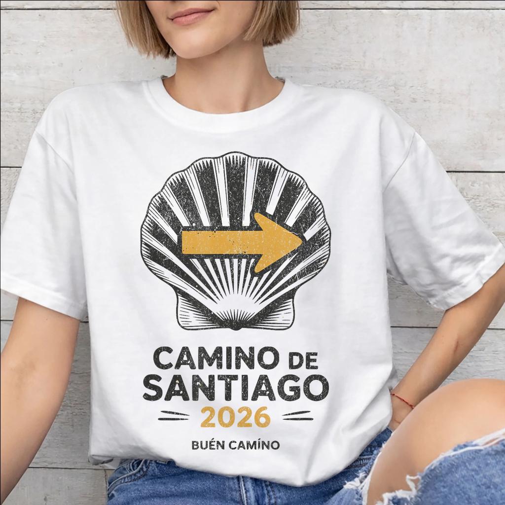 Men Women Camino De Santiago 2026 Shirt Pure Cotton Fashion TShirt Clothing Outfits