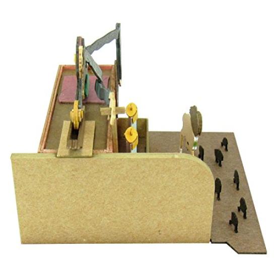 Sankei Studio Ghibli Mini Chihiros Reise Kamaji und Chihiro Papierbastelbogen Maßstabslos MP07-12