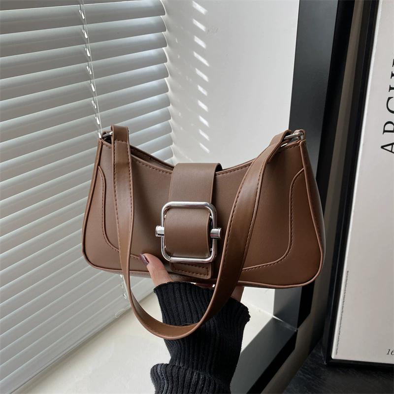 Bolso de Hombro para Mujer Moda Color Sólido Cuero PU Bolsos Y Carteras Casual Cruzado para Damas Para Uso Diario CLE