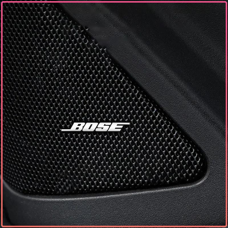 Badge Logo Lettere BOSE alluminio 3D adesivo per autoradio auto Per BMW M Renault Toyota Ford Skoda Opel Mitsubishi Hyundai Tesla